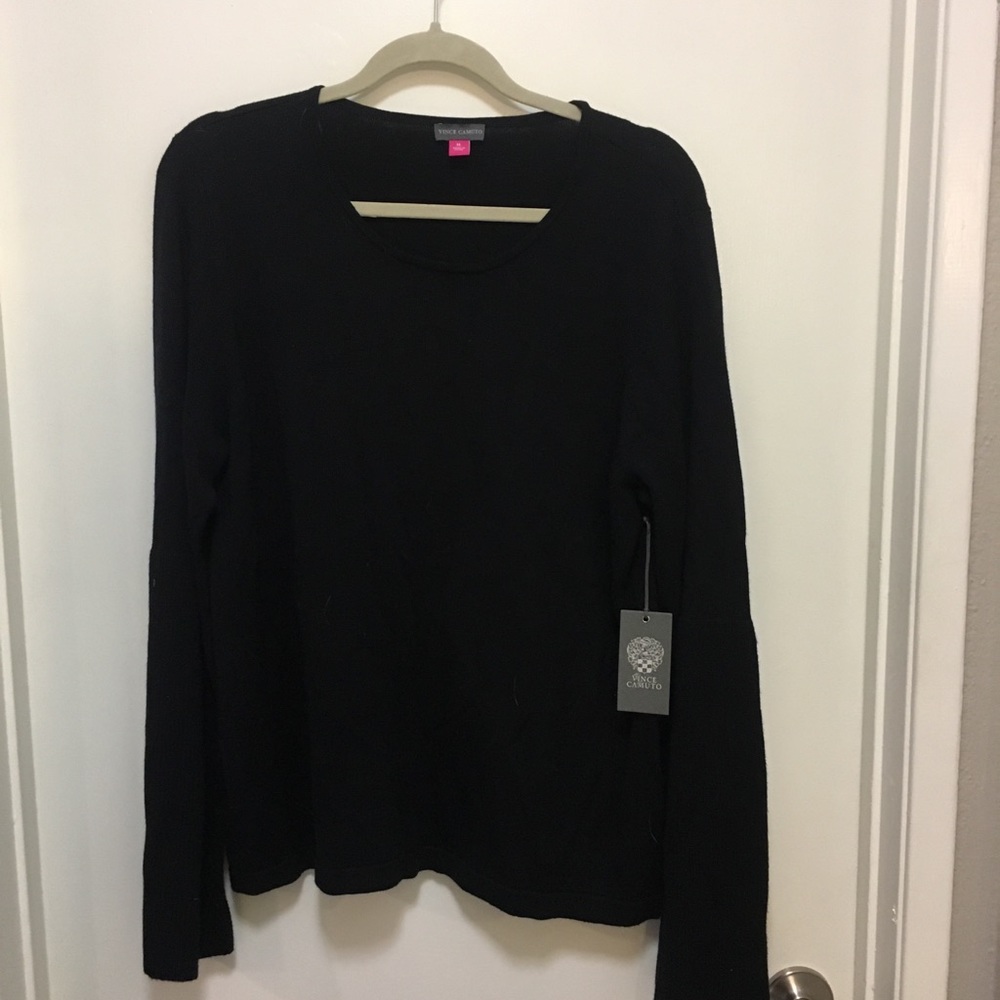 Vince Camuto Black long sleeve top
